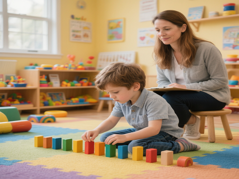 Child therapist guiding early intervention for ADHD and Autism at the Best ADHD and Autism Center in Pune