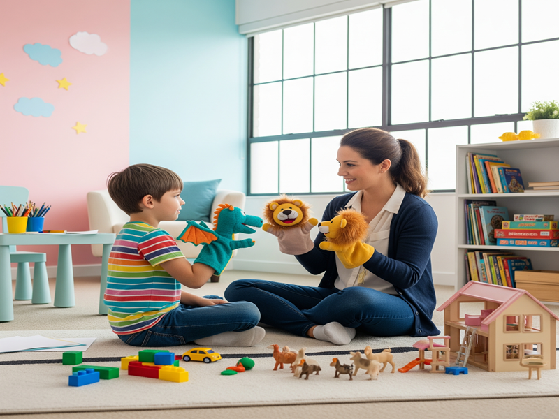 Child participating in play therapy at the Best ADHD and Autism Center in Pune