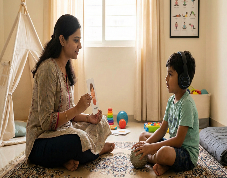 Anxiety management therapy session for a child at the Best ADHD and Autism Center in Pune