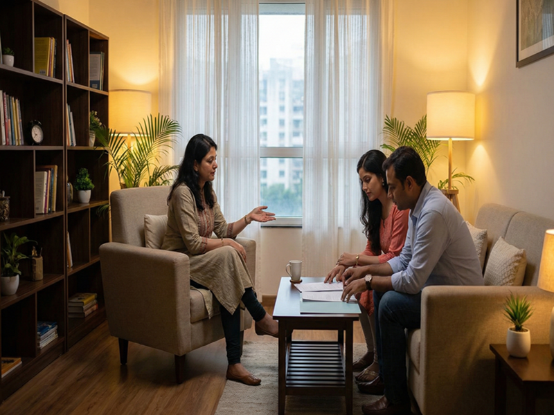 Parent counseling session at the Best ADHD and Autism Center in Pune