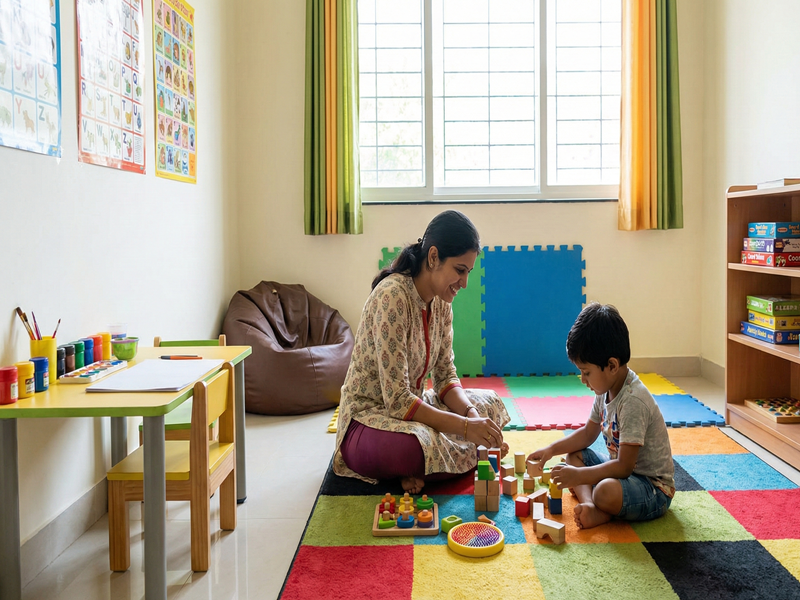 Play therapy session for a child at the Best ADHD and Autism Center in Pune