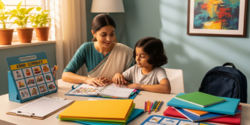 Academic organization skill training session at the Best ADHD and Autism Center in Pune