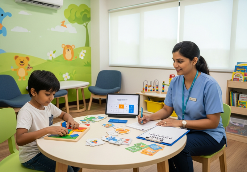 ADHD diagnostic assessment for a child at the Best ADHD and Autism Center in Pune