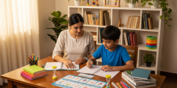 Homework management therapy session at the Best ADHD and Autism Center in Pune