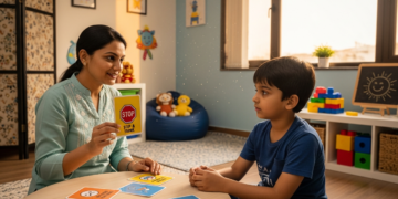 Impulse control therapy session at the Best ADHD and Autism Center in Pune