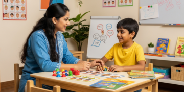 Pragmatic language therapy session at the Best ADHD and Autism Center in Pune