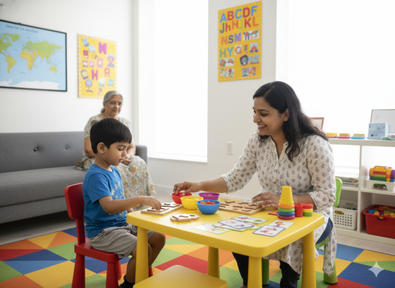 Child therapy session at the Best ADHD and Autism Center in Hadapsar
