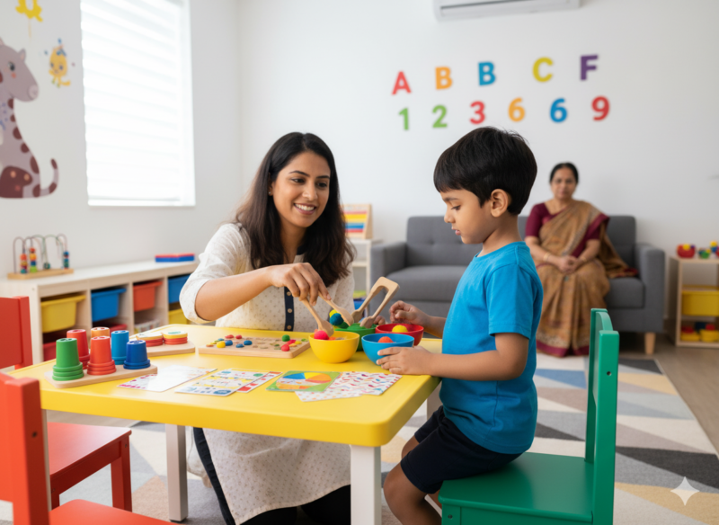 Early therapy session at the Best ADHD and Autism Center in Hadapsar