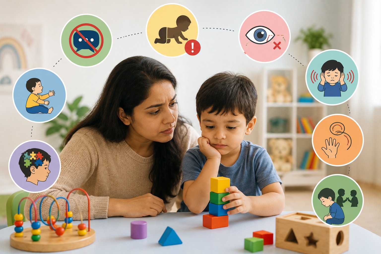 Early signs of developmental delays in children